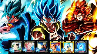 ZENKAI LF GOGETA BLUE BEST TEAMS \u0026 EQUIPMENTS! - Dragon Ball Legends