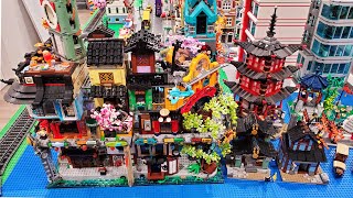 LEGO City Update Placing Ninjago City Gardens!