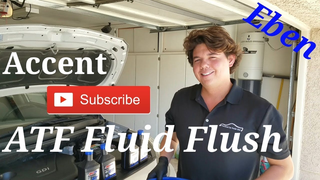 Hyundai Accent AMSOIL Transmission Fluid Change & ATF Fluid Flush - YouTube