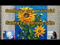 SUNFLOWER clay Art Tutorial | How to make Clay Sunflower in home | Wall Decor Ideas☺