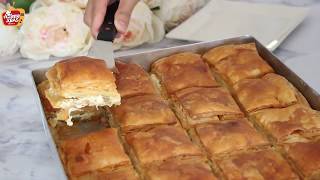 EL AÇMASI BÖREK/Bu Tarif Başka Yerede YOK 4 Bezeli Baklava Yöntemiyle Mükemmel  sonuç/Azime Aras