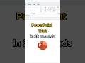 Creative SLIDES in PowerPoint in 28 seconds 😱 #powerpoint #tutorial