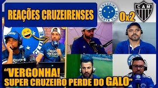 REAÇÕES CRUZEIRENSES - CRUZEIRO 0x2 ATLÉTICO MG - CAMPEONATO MINEIRO - VAMOS RIR DO CRUZEIRO!