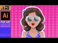 Pop Art Portrait in Adobe Illustrator | Speed Art