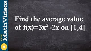 How to find the average value of a function with integration