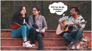 Picking Up Cute Girl With Punjabi Song | Randomly Singing | Singing Prank | Rock john Official