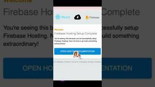 firebase hosting setup complete | firebase hosting setup complete after deploy react #firebase