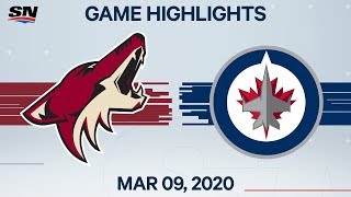 NHL Highlights | Coyotes vs. Jets – Mar. 09, 2020