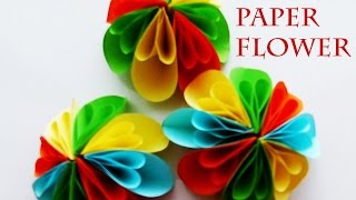 How to make a Paper Flower? Flower Crafts for Children with Elements onto the modular Origami