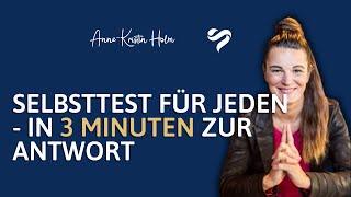 SELBSTTEST FÜR JEDEN - in 3 Minuten zur Antwort