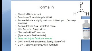 PSM 138 Formalin Chemical Disinfectant