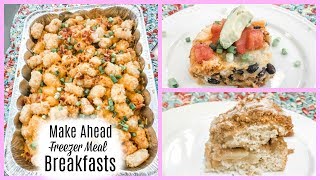 Breakfast Make Ahead Freezer Meals- Perfect For Busy Mornings!