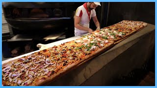 $250 Giant Gourmet Team Pizza Challenge with @RandySantel (2 METERS LONG!)