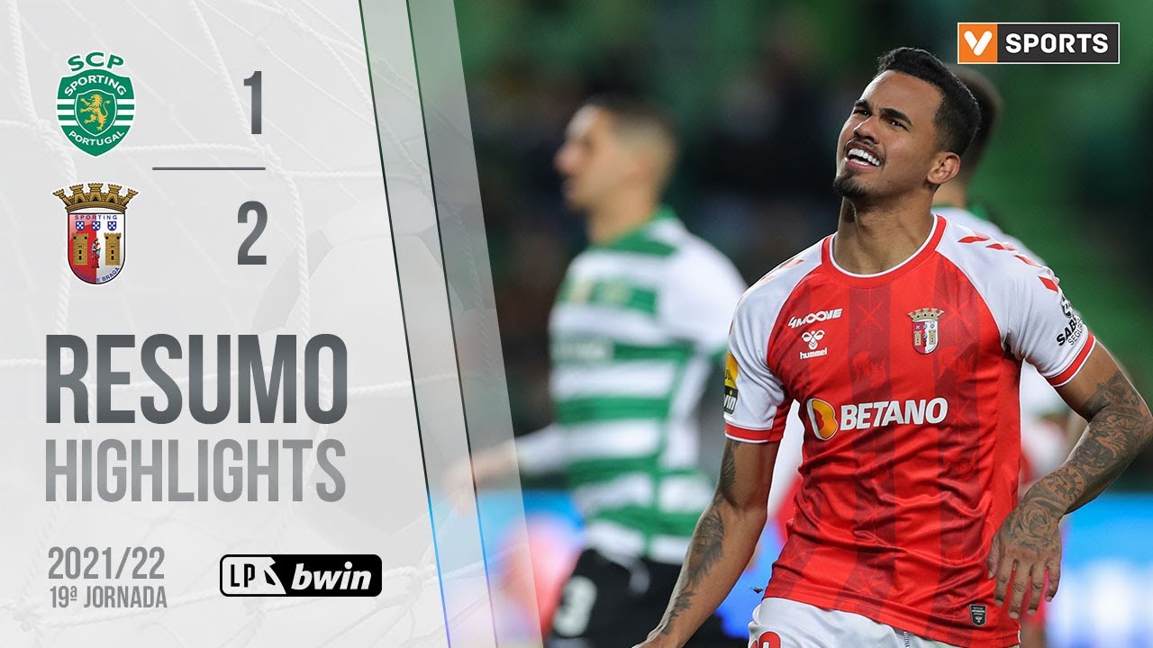 Highlights | Resumo: Sporting 1-2 SC Braga (Liga 21/22 #19) - YouTube