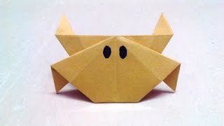 How to make an origami paper crab | Origami / Paper Folding Craft, Videos and Tutorials.