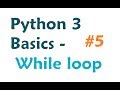 Python 3 programming tutorial: While Loop