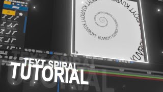 SPIRAL TEXT | After Effects Tutorial