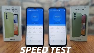 Galaxy A14 4G vs Galaxy A14 5G Speed Test || Helio G80 vs Exynos 1330