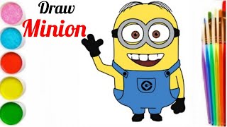 How to draw Minions step by step/minion Cartoon drawing/easy drawing step by step tutorial