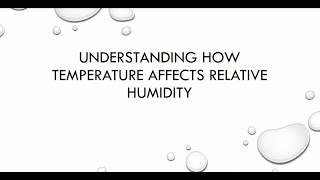 Understanding How Temperature Affects Relative Humidity