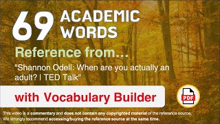 69 Academic Words Ref from \