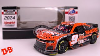 2024 CHASE ELLIOTT TEXAS RACED WIN HOOTERS CHEVY CAMARO DIECASTBUFFET NASCAR DIECAST REVIEW 1/64