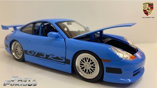 * Review * Fast and Furious Movie Porsche 911 GT3 RS 1:24 vs 1:64 Diecast Model Car |