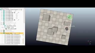 Bug2 Algorithm on Vrep (Complex Scene)