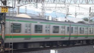 [FHD]E233系3000番台　E52編成+E02編成　小田原駅発車