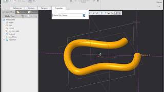 Creo Parametric - Simple Sweep Along Trajectory (ie: Path)