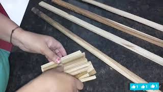 Wooden strips DIY/  लकडी की टुकडों से अब सजाईये घर