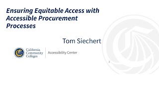 Ensuring Equitable Access with Accessible Procurement Processes