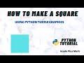How to draw a square using turtle graphics in Python