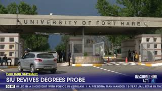 Fort Hare University | SIU revives degrees probe