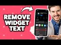 How to Remove Text Under Widget on iPhone 2026 (Step-By-Step Tutorial)