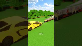 Big and Small Cars vs Train