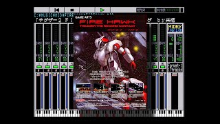 [MSX] MIDRY - Thexder 2 - Fire Hawk Ending / テクザー２　エンディング (A1GT, SC-88VL) (Real H/W)