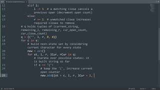 Leetcode 301. Remove Invalid Parentheses in Python | Python Leetcode | Python Coding Tutorial | ASMR