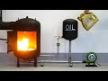 Homemade WASTE OIL STOVE for Workshop !?