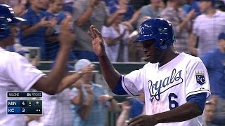 MIN@KC: Colon cuts Royals' deficit with RBI single