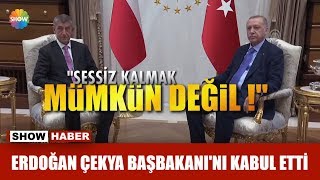 Erdoğan Çekya Başbakanı'nı kabul etti