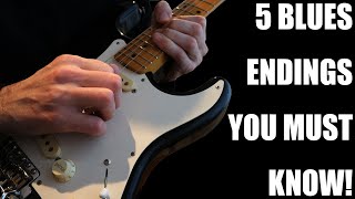 TUTORIAL#8 - 5 Blues endings you must know! (with TABs)