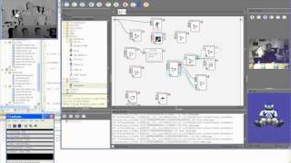 Showing can to NAO (using Freenect) - behind the screen