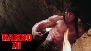 'Rambo Tends His Wound' Scene | Rambo III