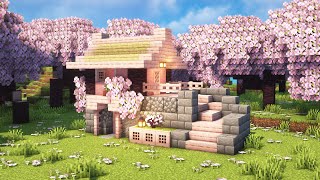 Minecraft | How To Build a Small Cherry Blossom House