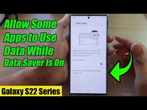Galaxy S22/S22+/Ultra: Cómo permitir que algunas aplicaciones usen datos mientras el ahorro de datos está activado