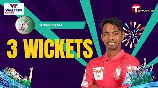 Tanvir Islam's three wickets against Dhaka Capital | Dhaka vs Barishal | BPL 2025 | T Sports