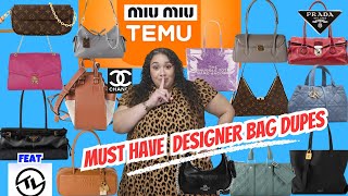 TEMU HAUL 2025|Temu Designer Bag Dupes|Temu Dupes|Designer Bag Dupes|Ft Tidelocker|Tasha St James