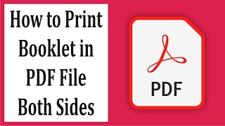 How to Print Booklet in PDF Both Sides #12