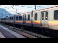 e129系上越線普通水上行き越後湯沢駅到着 series e129 joetsu line local for minakami arriving at echigo yuzawa station